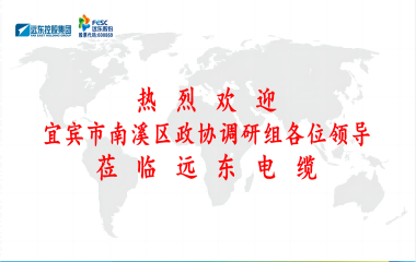 南溪區(qū)政協(xié)黨組書記、主席余水情率隊蒞臨遠東電纜宜賓參觀調(diào)研